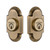 Nostalgic Warehouse - Cottage Plate Double Cylinder Deadbolt in Antique Brass - COTCOT - 713196 - 2 3/8" Backset