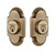 Nostalgic Warehouse - Cottage Plate Double Cylinder Deadbolt in Antique Brass - COTCOT - 719126 - 2 3/4" Backset