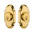 Nostalgic Warehouse - Cottage Plate Double Cylinder Deadbolt in Polished Brass - COTCOT - 719130 - 2 3/4" Backset