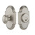 Nostalgic Warehouse - Cottage Plate Single Cylinder Deadbolt in Satin Nickel - COTCOT - 719000 - 2 3/4" Backset