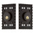 Nostalgic Warehouse - Craftsman Plate Double Cylinder Deadbolt in Timeless Bronze - Keyed Different - CRACRA - 703956 - 2 3/8" Backset