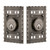 Nostalgic Warehouse - Craftsman Plate Double Cylinder Deadbolt in Antique Pewter - Keyed Different - CRACRA - 715160 - 2 3/8" Backset