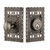 Nostalgic Warehouse - Craftsman Plate Single Cylinder Deadbolt in Antique Pewter - CRACRA - 715145 - 2 3/8" Backset