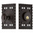 Nostalgic Warehouse - Craftsman Plate Single Cylinder Deadbolt in Timeless Bronze - Keyed Different - CRACRA - 719018 - 2 3/4" Backset