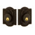 Nostalgic Warehouse - Meadows Plate Double Cylinder Deadbolt in Oil-Rubbed Bronze - MEAMEA - 733028 - 2 3/8" Backset