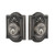 Nostalgic Warehouse - Meadows Plate Double Cylinder Deadbolt in Antique Pewter - Keyed Different - MEAMEA - 733042 - 2 3/8" Backset