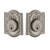 Nostalgic Warehouse - Meadows Plate Double Cylinder Deadbolt in Satin Nickel - Keyed Different - MEAMEA - 733045 - 2 3/8" Backset