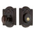 Nostalgic Warehouse - Meadows Plate Single Cylinder Deadbolt in Timeless Bronze - MEAMEA - 703939 - 2 3/8" Backset