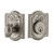 Nostalgic Warehouse - Meadows Plate Single Cylinder Deadbolt in Satin Nickel - Keyed Different - MEAMEA - 726008 - 2 3/8" Backset