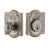 Nostalgic Warehouse - Meadows Plate Single Cylinder Deadbolt in Satin Nickel - MEAMEA - 726008 - 2 3/8" Backset