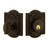 Nostalgic Warehouse - Meadows Plate Single Cylinder Deadbolt in Oil-Rubbed Bronze - Keyed Different - MEAMEA - 726010 - 2 3/8" Backset