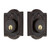 Nostalgic Warehouse - Meadows Plate Double Cylinder Deadbolt in Timeless Bronze - MEAMEA - 719169 - 2 3/4" Backset