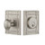 Nostalgic Warehouse - Mission Plate Single Cylinder Deadbolt in Satin Nickel - MISMIS - 715140 - 2 3/8" Backset