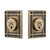 Nostalgic Warehouse - Mission Plate Double Cylinder Deadbolt in Antique Brass - MISMIS - 719178 - 2 3/4" Backset