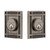 Nostalgic Warehouse - Mission Plate Double Cylinder Deadbolt in Antique Pewter - MISMIS - 719184 - 2 3/4" Backset