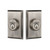 Nostalgic Warehouse - New York Plate Double Cylinder Deadbolt in Antique Pewter - NYKNYK - 733284 - 2 3/8" Backset