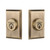 Nostalgic Warehouse - New York Plate Double Cylinder Deadbolt in Antique Brass - Keyed Different - NYKNYK - 719195 - 2 3/4" Backset
