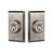 Nostalgic Warehouse - New York Plate Double Cylinder Deadbolt in Antique Pewter - NYKNYK - 719189 - 2 3/4" Backset