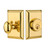 Nostalgic Warehouse - New York Plate Single Cylinder Deadbolt in Unlacquered Brass - NYKNYK - 719063 - 2 3/4" Backset