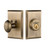 Nostalgic Warehouse - New York Plate Single Cylinder Deadbolt in Antique Brass - NYKNYK - 719057 - 2 3/4" Backset