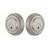 Nostalgic Warehouse - Rope Rosette Double Cylinder Deadbolt in Satin Nickel - ROPROP - 719206 - 2 3/4" Backset