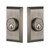 Nostalgic Warehouse - Studio Plate Double Cylinder Deadbolt in Antique Pewter - STUSTU - 713611 - 2 3/8" Backset