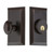 Nostalgic Warehouse - Studio Plate Single Cylinder Deadbolt in Timeless Bronze - Keyed Different - STUSTU - 703948 - 2 3/8" Backset