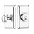 Nostalgic Warehouse - Studio Plate Single Cylinder Deadbolt in Bright Chrome - STUSTU - 719087 - 2 3/4" Backset