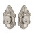 Nostalgic Warehouse - Victorian Plate Double Cylinder Deadbolt in Satin Nickel - Keyed Different - VICVIC - 733035 - 2 3/8" Backset