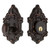 Nostalgic Warehouse - Victorian Plate Single Cylinder Deadbolt in Timeless Bronze - VICVIC - 703949 - 2 3/8" Backset