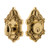 Nostalgic Warehouse - Victorian Plate Single Cylinder Deadbolt in Unlacquered Brass - Keyed Different - VICVIC - 715124 - 2 3/8" Backset