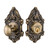 Nostalgic Warehouse - Victorian Plate Single Cylinder Deadbolt in Antique Brass - VICVIC - 726001 - 2 3/8" Backset