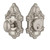 Nostalgic Warehouse - Victorian Plate Single Cylinder Deadbolt in Satin Nickel - VICVIC - 726056 - 2 3/8" Backset