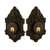 Nostalgic Warehouse - Victorian Plate Double Cylinder Deadbolt in Oil-Rubbed Bronze - Keyed Different - VICVIC - 719239 - 2 3/4" Backset