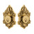 Nostalgic Warehouse - Victorian Plate Double Cylinder Deadbolt in Polished Brass - Keyed Different - VICVIC - 719240 - 2 3/4" Backset