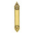 Nostalgic Warehouse - New Orleans Pushplate in Unlacquered Brass - PSHNO - 719369
