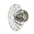 Nostalgic Warehouse - Oval Fluted Crystal 1 3/4" Cabinet Knob in Satin Nickel - CKB-OFC - 749998