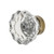 Nostalgic Warehouse - Crystal 1 3/8" Cabinet Knob in Antique Brass - CKB-CRY - 755386