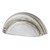 Nostalgic Warehouse - Cup Pull Crystal Clear 3" on Center in Satin Nickel - CPLCCL - 755394