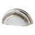 Nostalgic Warehouse - Cup Pull Crystal Clear 3" on Center in Polished Nickel - CPLCCL - 755395