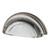 Nostalgic Warehouse - Cup Pull Crystal Clear 3" on Center in Antique Pewter - CPLCCL - 755398