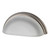 Nostalgic Warehouse - Cup Pull Crystal Frosted 3" on Center in Antique Pewter - CPLCFR - 755407