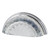 Nostalgic Warehouse - Cup Pull Crystal Clear Fluted 3" on Center in Bright Chrome - CPLCCF - 755417