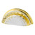 Nostalgic Warehouse - Cup Pull Crystal Clear Fluted 3" on Center in Polished Brass - CPLCCF - 755418