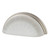Nostalgic Warehouse - Cup Pull Crystal Frosted Fluted 3" on Center in Satin Nickel - CPLCFF - 755421