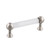 Nostalgic Warehouse - Crystal Handle Pull 3.75" On Center in Polished Nickel - HPLCRY-3 - 755437