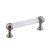Nostalgic Warehouse - Crystal Handle Pull 3.75" On Center in Satin Nickel - HPLCRY-3 - 755438