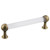 Nostalgic Warehouse - Crystal Handle Pull 5" On Center in Antique Brass - HPLCRY-4 - 755449