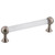 Nostalgic Warehouse - Crystal Handle Pull 5" On Center in Satin Nickel - HPLCRY-4 - 755454