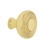 Nostalgic Warehouse - Deco Brass 1 3/8" Cabinet Knob in Polished Brass - CKB-DEC - 756131